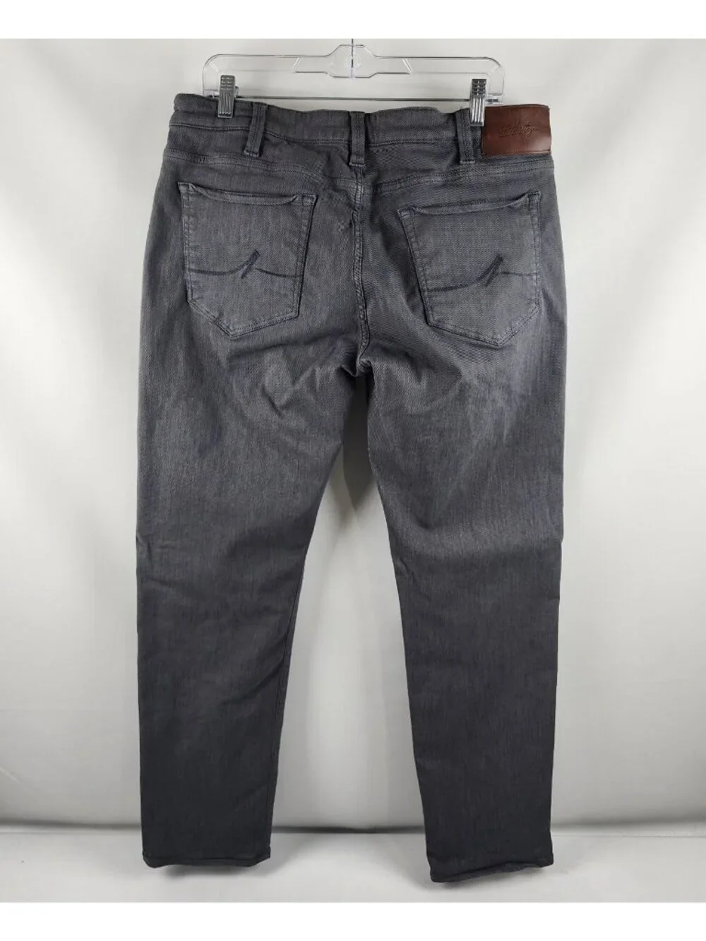 34 Heritage Jeans Men 38x31 Gray Courage Mid Rise Straight Leg Denim